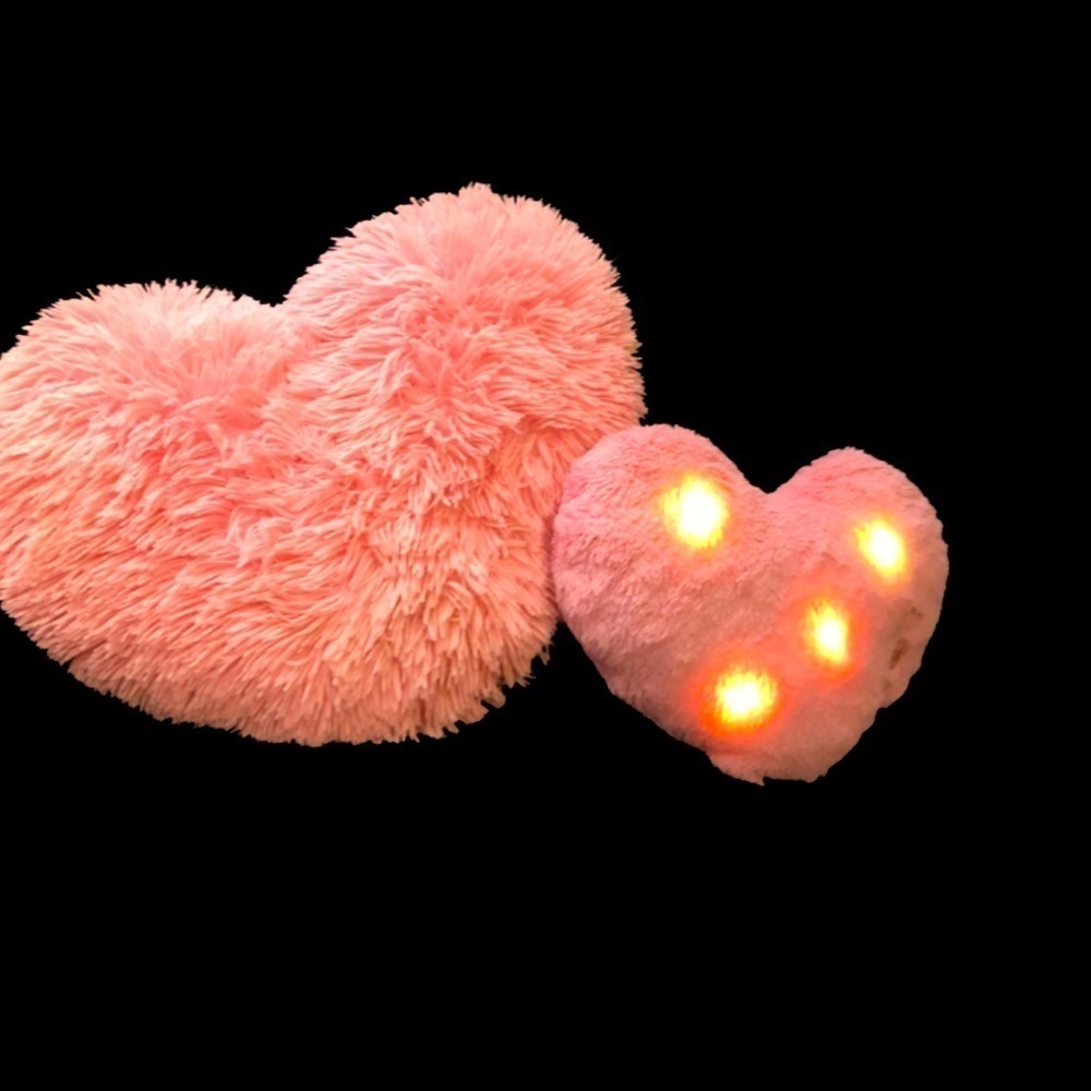 Big Heart Pillow And Light Up Heart Pillow Set - Picture 6 of 13